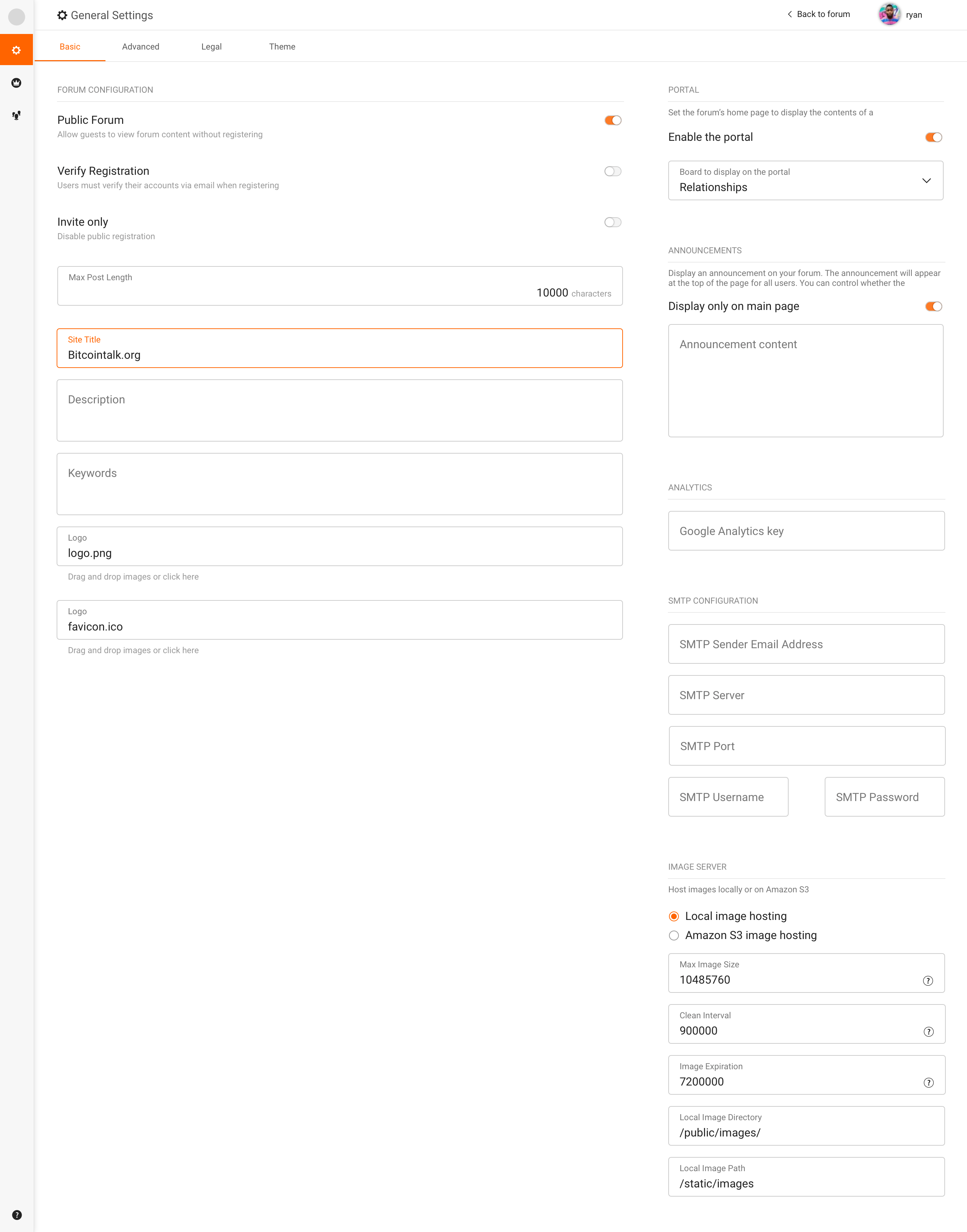 Redesigned Administration views